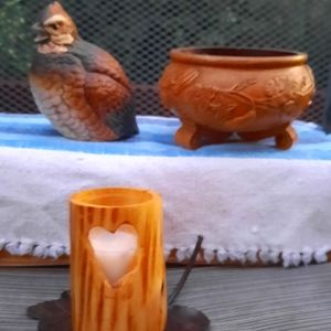 Vintage Ceramic Quail Group